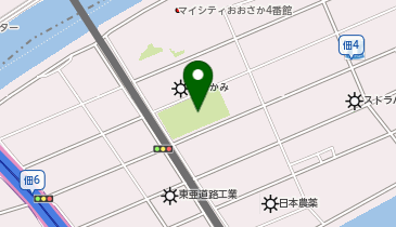 佃公園の地図画像