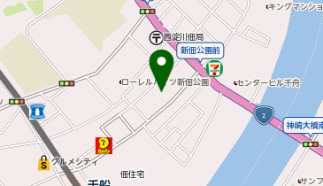 新佃公園の地図画像