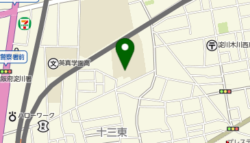 十三小学校の地図画像