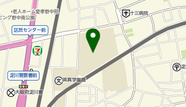 十三中学校の地図画像
