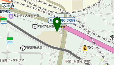 大阪教育大学附属天王寺小学校の地図画像
