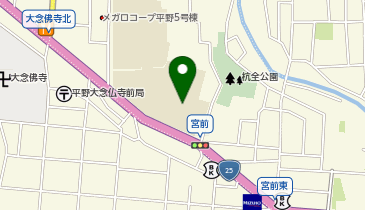 平野小学校の地図画像