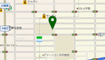 新平野西小学校の地図画像