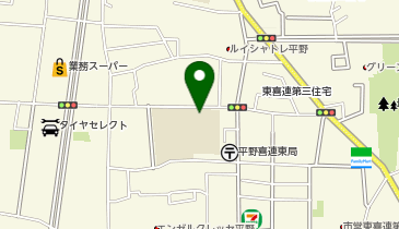 喜連東小学校の地図画像