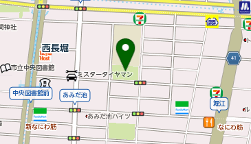 阿弥陀池公園の地図画像