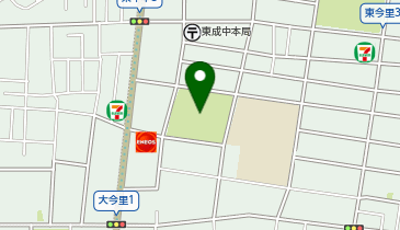 東中本公園の地図画像