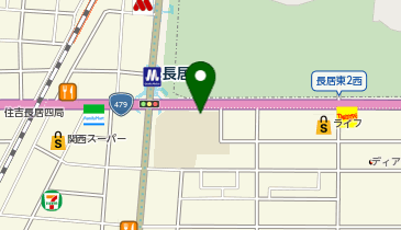 長居小学校の地図画像