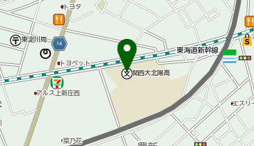 関西大学北陽高等学校の地図画像