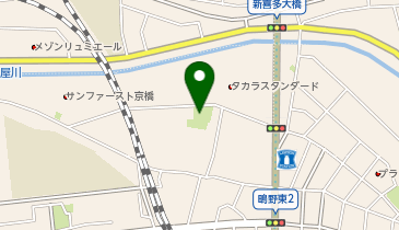 鴫野北公園の地図画像