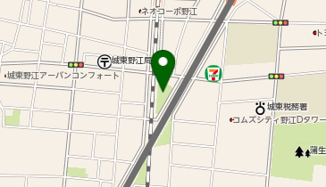 成育西公園の地図画像