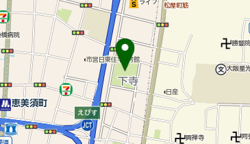 愛染公園の地図画像