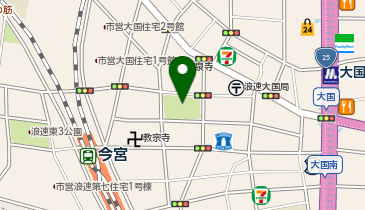 大国町北公園の地図画像