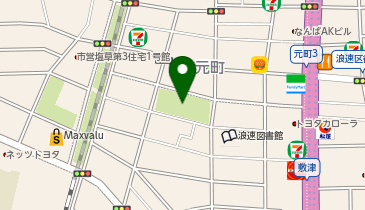 鴎町公園の地図画像