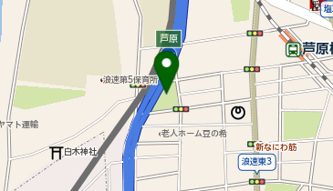 浪速北公園の地図画像