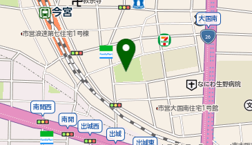 大国町南公園の地図画像