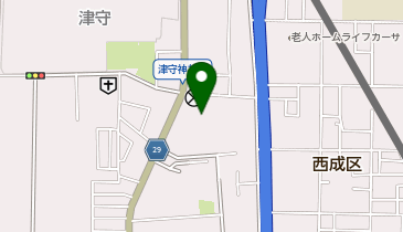 もと津守小学校の地図画像