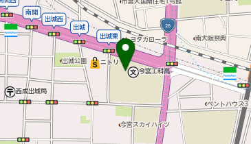 今宮工科高等学校の地図画像