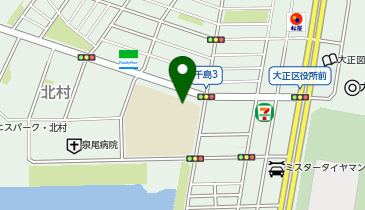 大正北中学校の地図画像