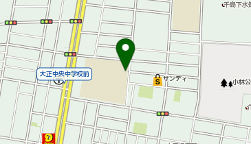 大正中央中学校の地図画像