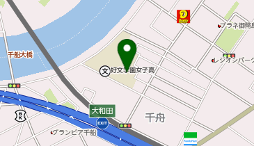 好文学園女子高等学校の地図画像
