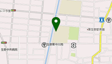 東中川小学校の地図画像