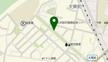 城北緑道公園の地図画像