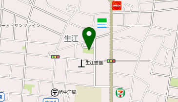 生江東公園の地図画像