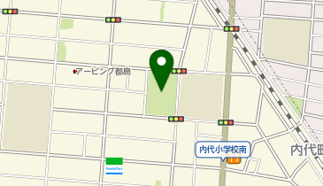 内代公園の地図画像