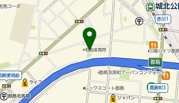 東毛馬公園の地図画像