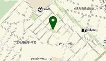毛馬東公園の地図画像