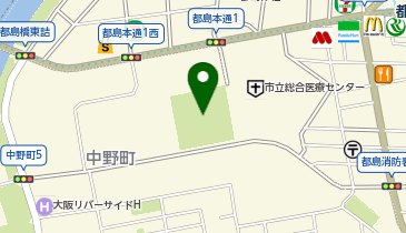 都島中央公園の地図画像