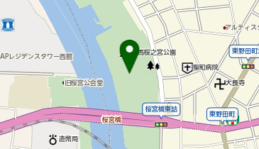 毛馬桜之宮公園の地図画像
