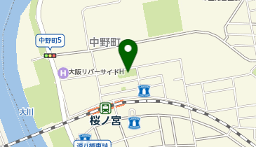 中野公園の地図画像