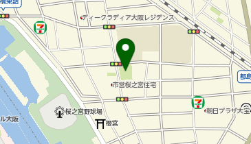 中野南公園の地図画像