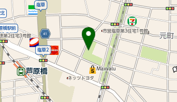 塩草公園の地図画像