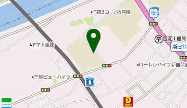 佃西小学校の地図画像