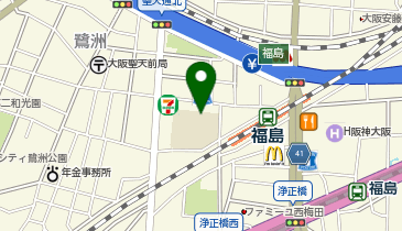 上福島小学校の地図画像