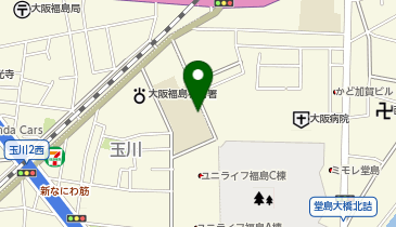 玉川小学校の地図画像