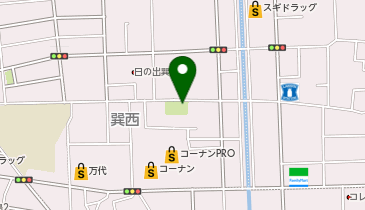 巽西公園の地図画像