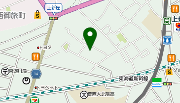 新庄小学校第2グラウンドの地図画像