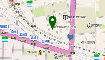 市営大国南住宅1号館の地図画像