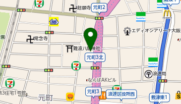 東横イン大阪なんばの地図画像