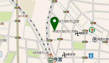 市営大国住宅1号館の地図画像