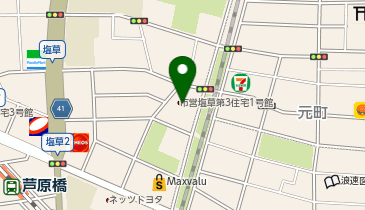 市営塩草第3住宅1号館の地図画像