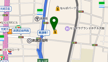 (株)ヤマダ電機LABI1なんば駐車場の地図画像