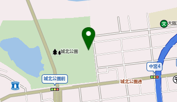 城北公園の地図画像