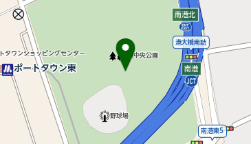 南港中央公園の地図画像