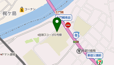 佃地区の地図画像