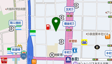 本願寺津村別院(北御堂)の地図画像