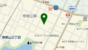 市営万代住宅1号館」(大阪市住吉区-避難場所-〒558-0055)の地図